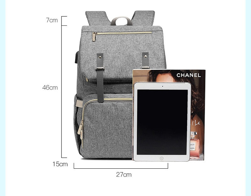Lait Daddy Sac à Dossard Étanche Sac à Dos de maman Pack de grossesse USB Bouteille de recharge Heati