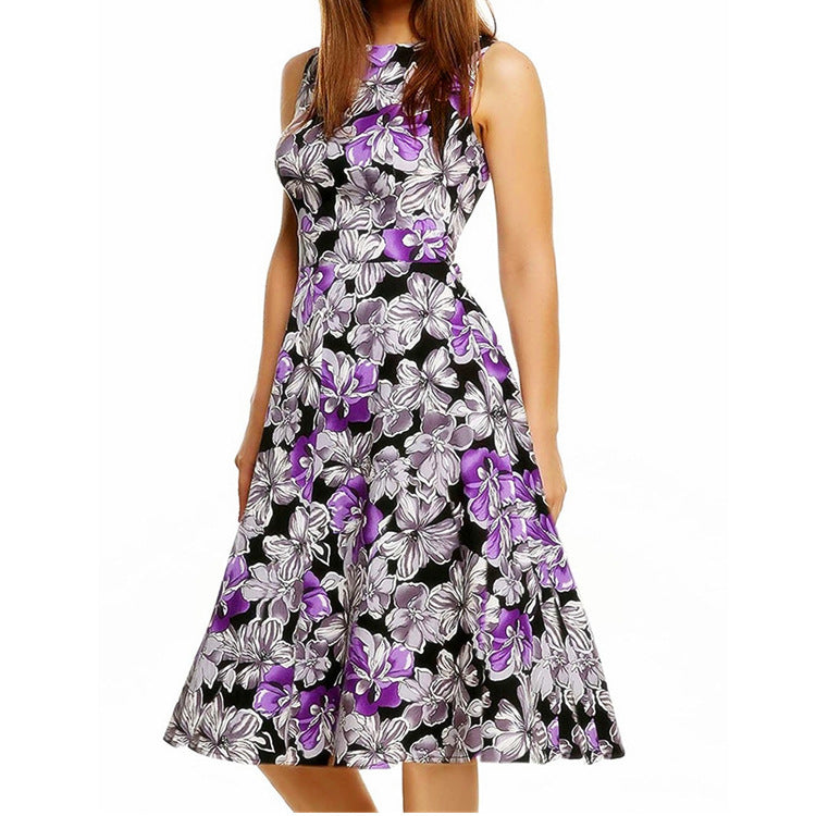 Robe vintage imprimée