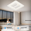 Lampe de ventilateur sans leafless avec télécommande contrôlée par l'application et graduation progressive
