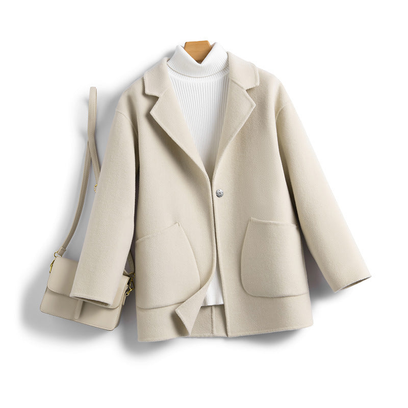 Autumn Winter Arrival Double-Faced Wool Coat