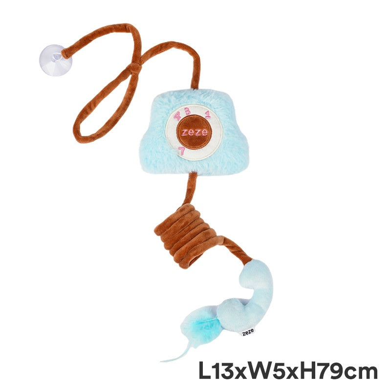 Jouet à chaîne élastique de chat Self-Hi Soulagent Stuffy Cat Teaser