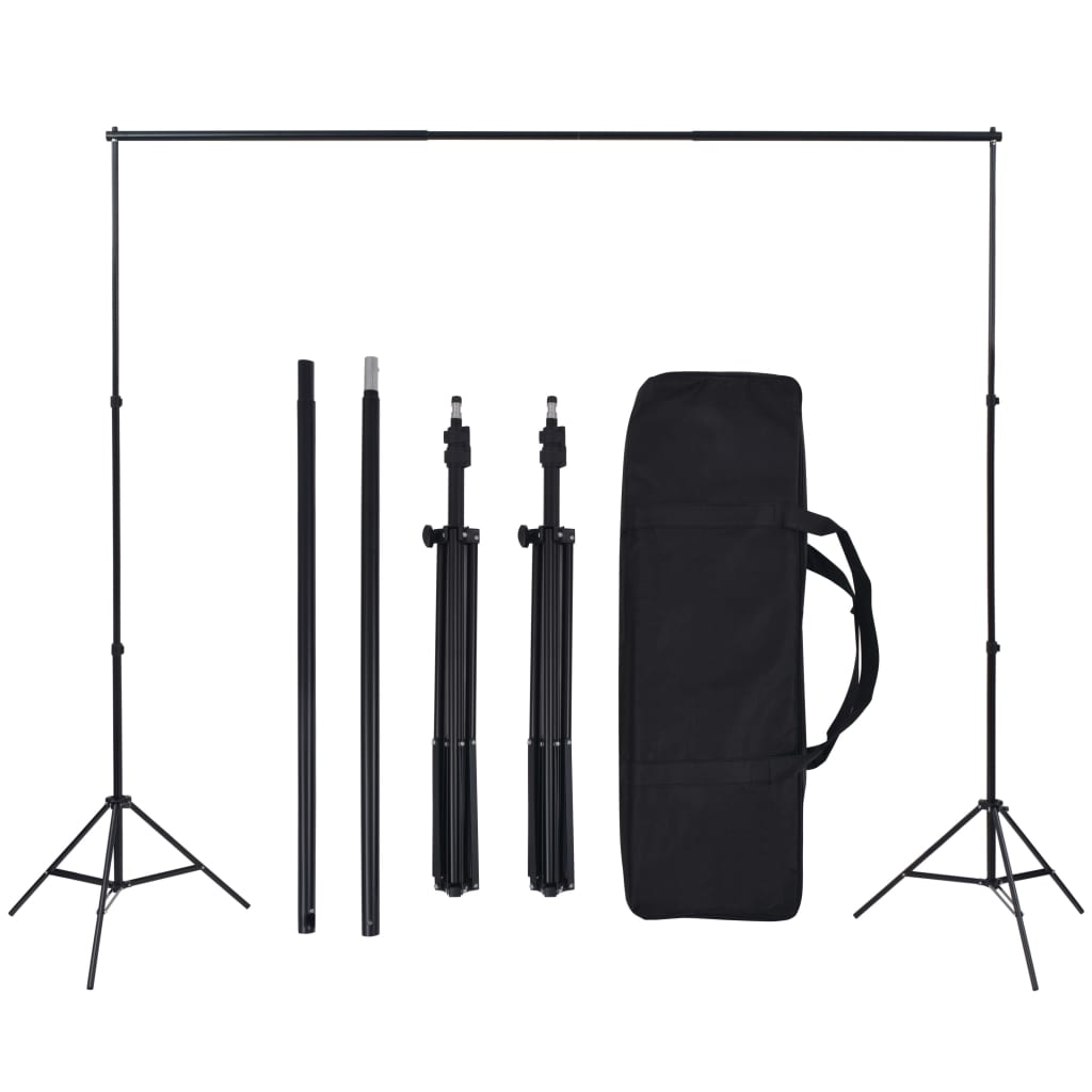 Ensemble studio photo avec 5 fonds colorés et suspension réglable