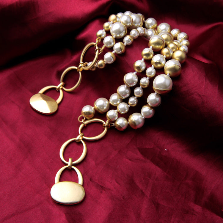 Collier de perles vintage pour dames