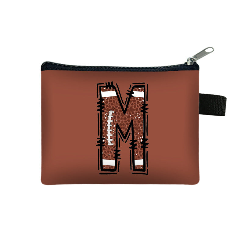 Creative Baseball Themed Lettre Coin Purse