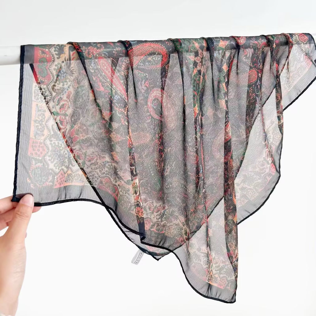 Écharpe de cou vintage haut de gamme parfaite comme vêtement de dessus Châle