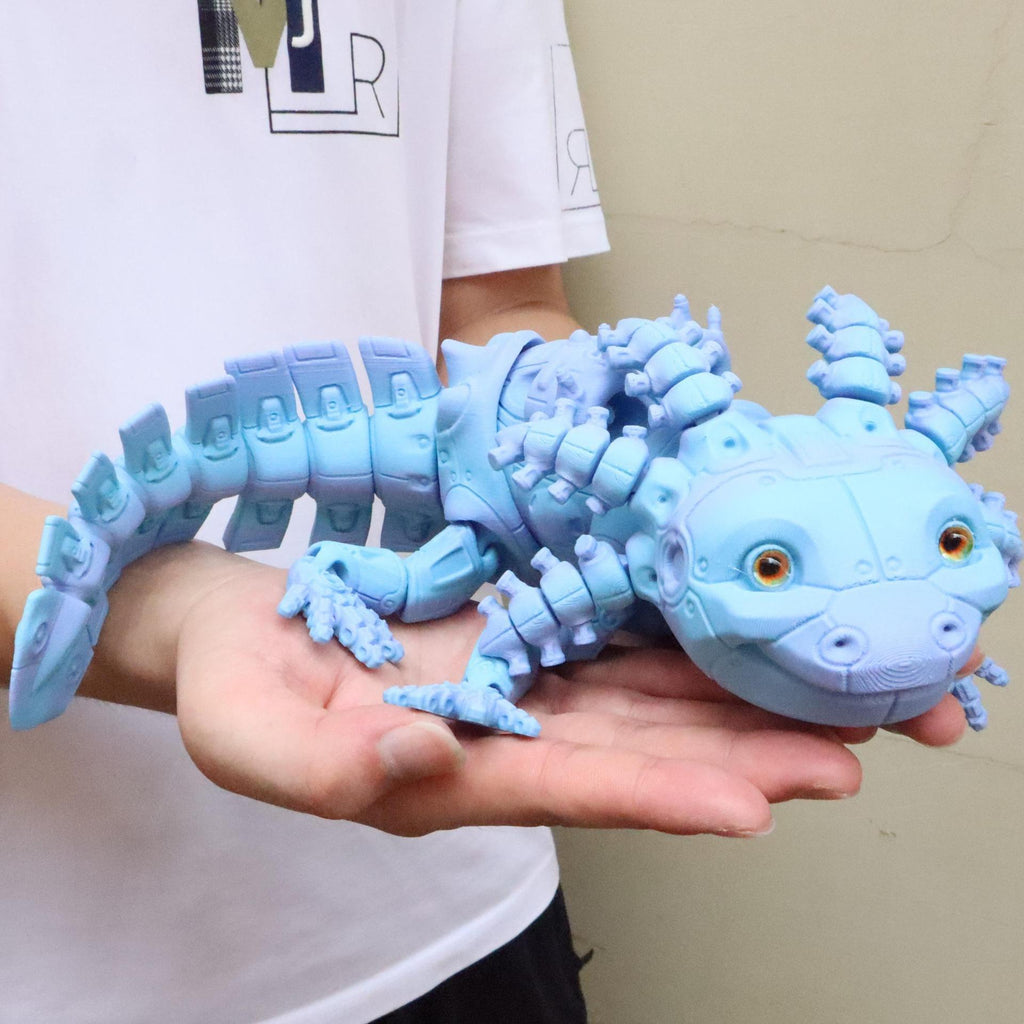 Salamandre mécanique imprimée en 3D Une figurine décorative mobile