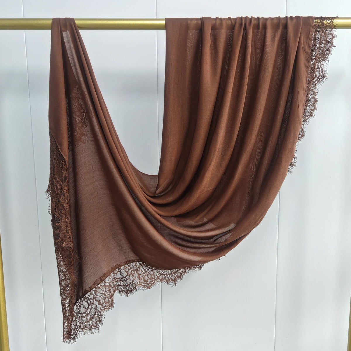 Solid Color Rayon Lace Scarf