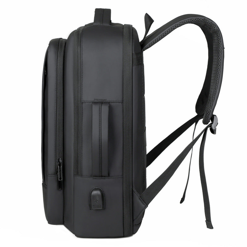 Large Capacity Leather Laptop Backpack