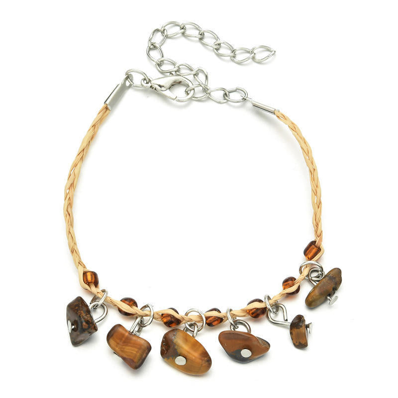 Bracelet de galets de Raffia