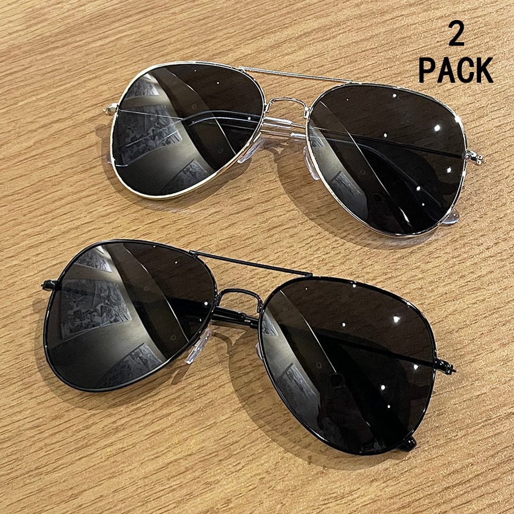2 paires de Lunettes de soleil Crapaud Pilot Classic