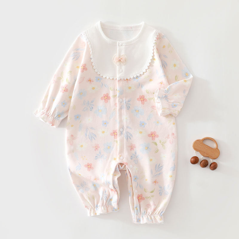 Classe A Pure coton bébé Romper printemps automne osseux manches longues costume bébé
