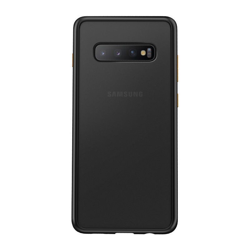 Samsung s10 téléphone mobile boîtier mat feel silicone goutte