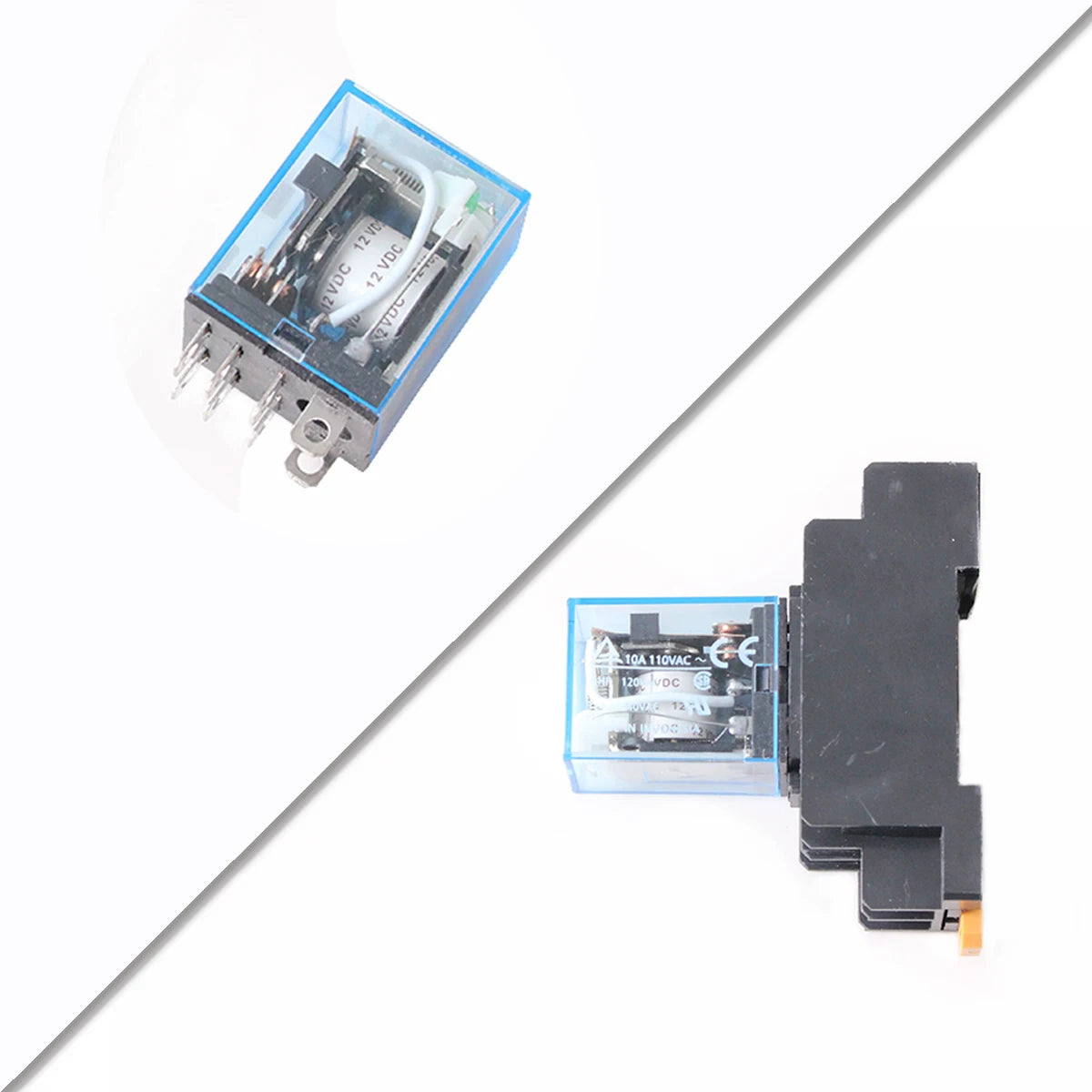 LY2NJ JQX-13F Petit relais intermédiaire AC220V DC24V 12v LY2N-J 8 pieds Fibre de verre
