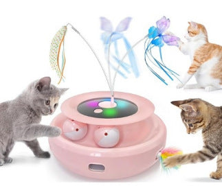 Jeu de chat amusant Table tournante Auto-Hi Pet Jouet de chat électrique