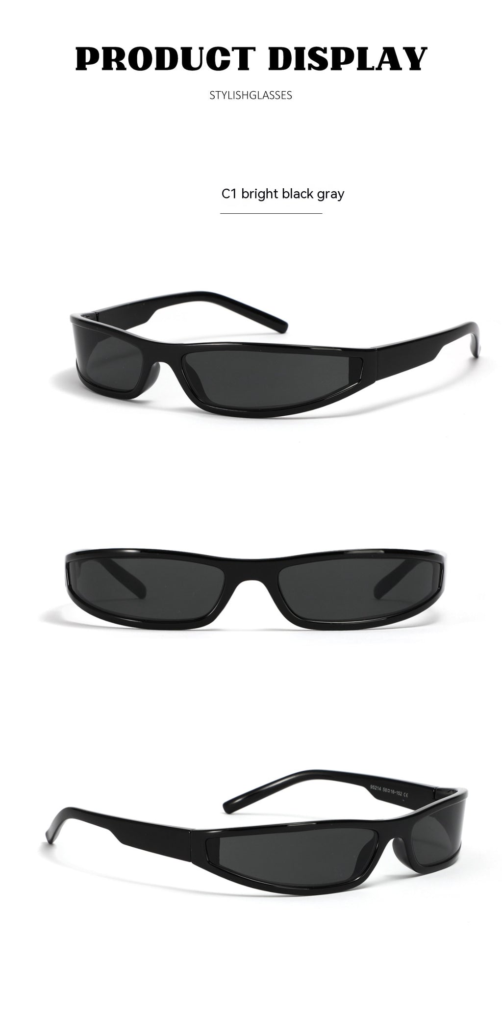 Y2g Future Style Narrow Frame Lunettes de soleil