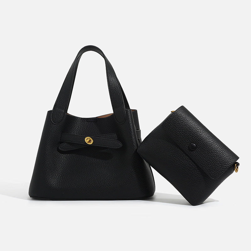 Sac à seau à la mode avec une sangle transversale