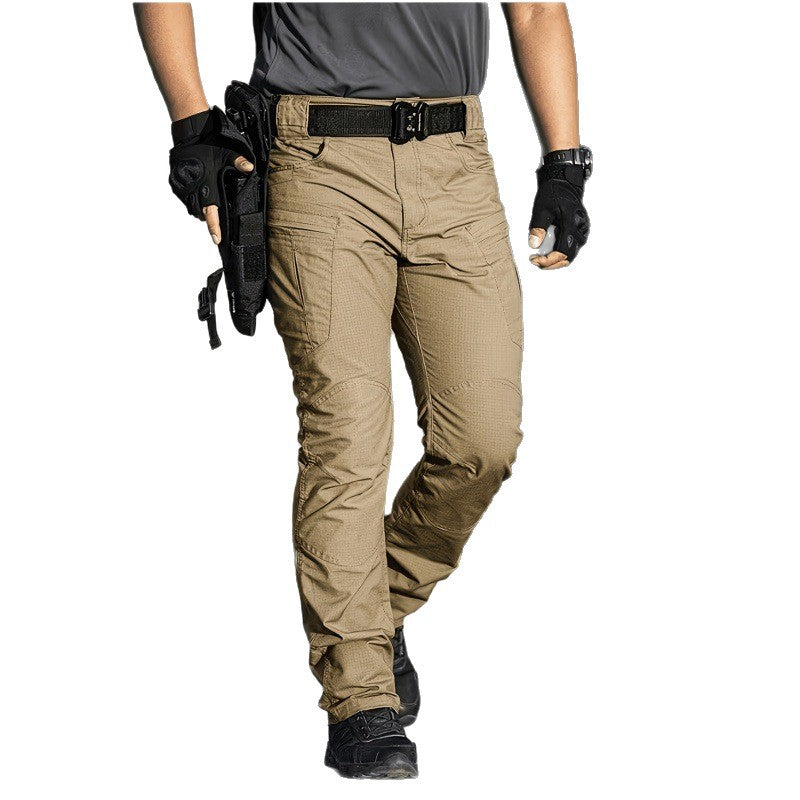 Homme d'été style américain Personnalisé Hip-hop de couleur unie Pantalons utilitaires
