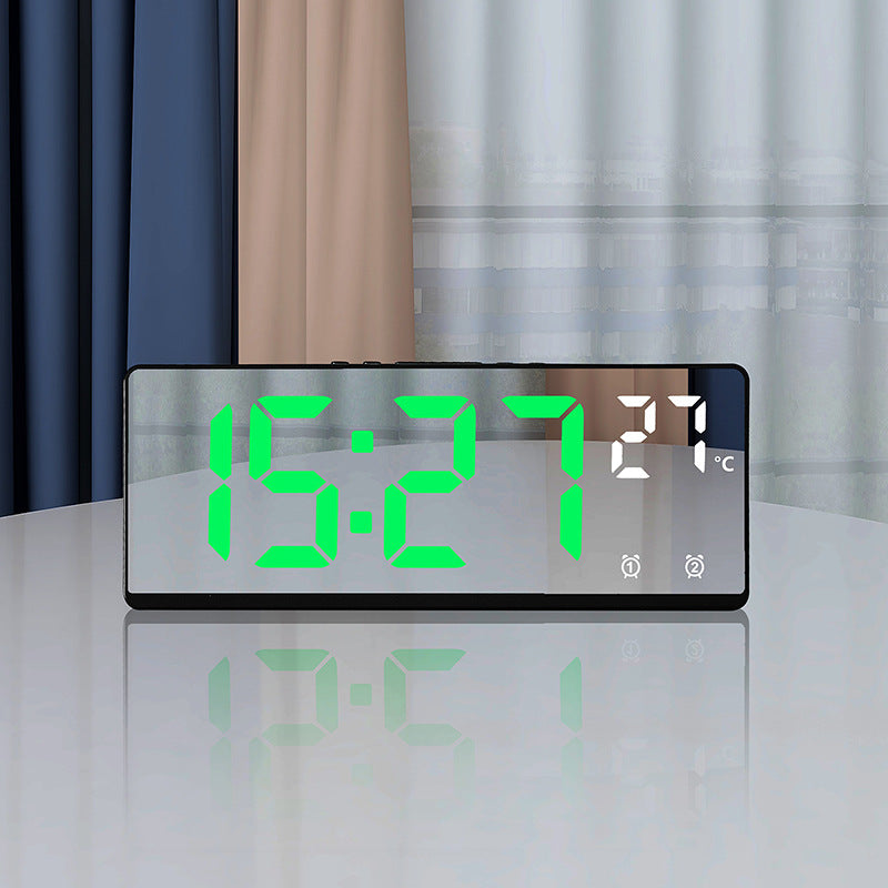 Horloge électronique multifonction créative Simple grand écran Horloge alarme multi-groupes