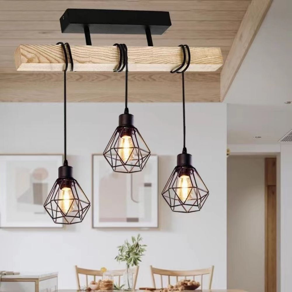 Long pendentif de style industriel pour café restaurant et comptoirs de bar