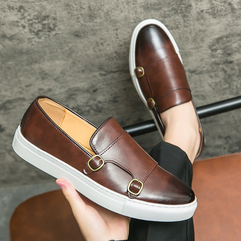 Homme Business Casual Sneakers Mode britannique Chaussures tout en correspondance