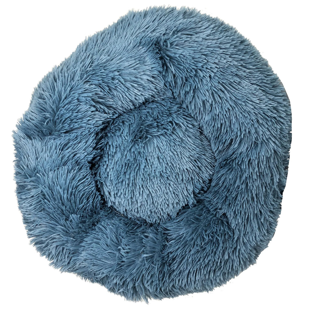 Lit de chien rond en peluche Premium