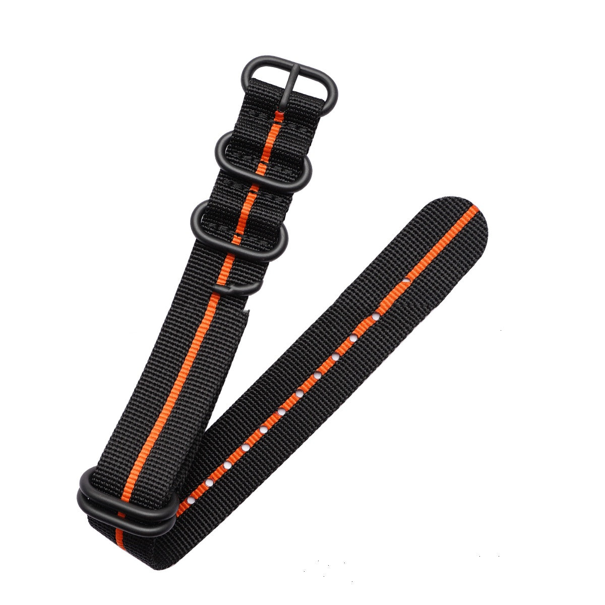 Convient pour le bracelet de montre en nylon de couleur solide