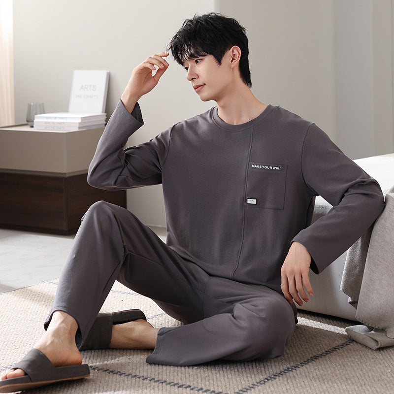 Coton Manches longues Coton complet Casual Vêtements de maison
