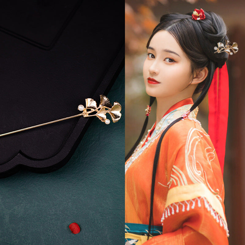 Style ancien Han vêtements chinois fait main Updo épingle à cheveux