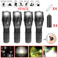 4 Pack Lampe de poche LED haute puissance Lampe de camping lampe de lumière de travail super lumineux