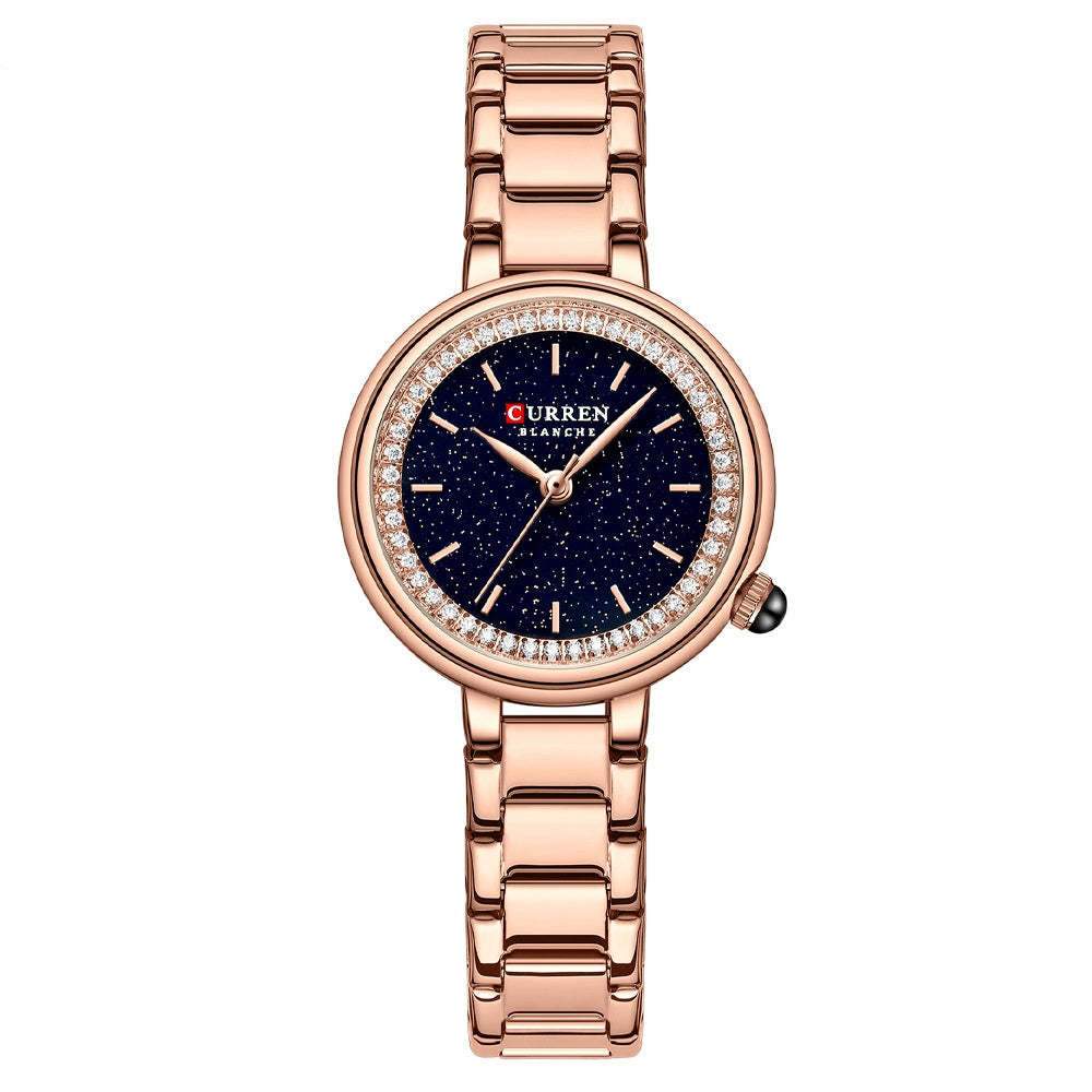 Women's wristwatch, small waterproof dial