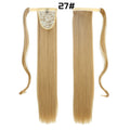 European And American Long Straight Cheveux Velcro Ponytail