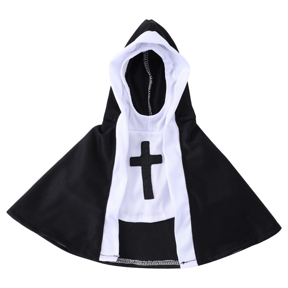 Chat Halloween Décoration Nun Cloak Chien