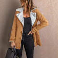 Manteau à manches longues pour femmes avec doublure en polaire