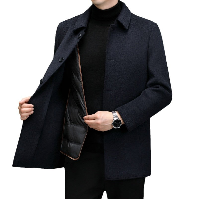 Manteau de laine amovible