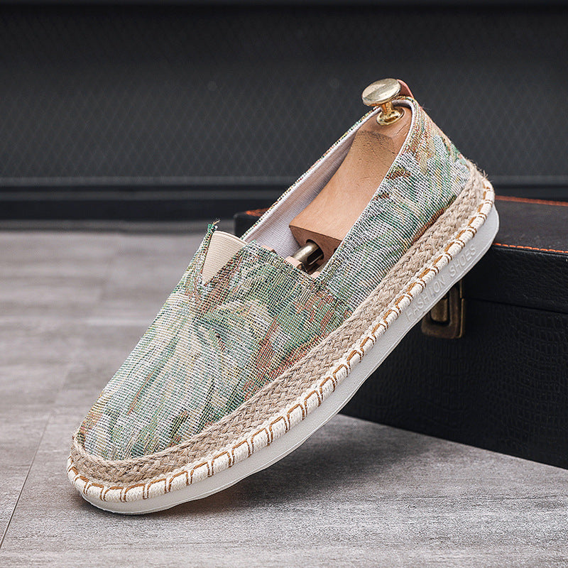 Chaussures Casual Fisherman brodées avec des motifs floraux