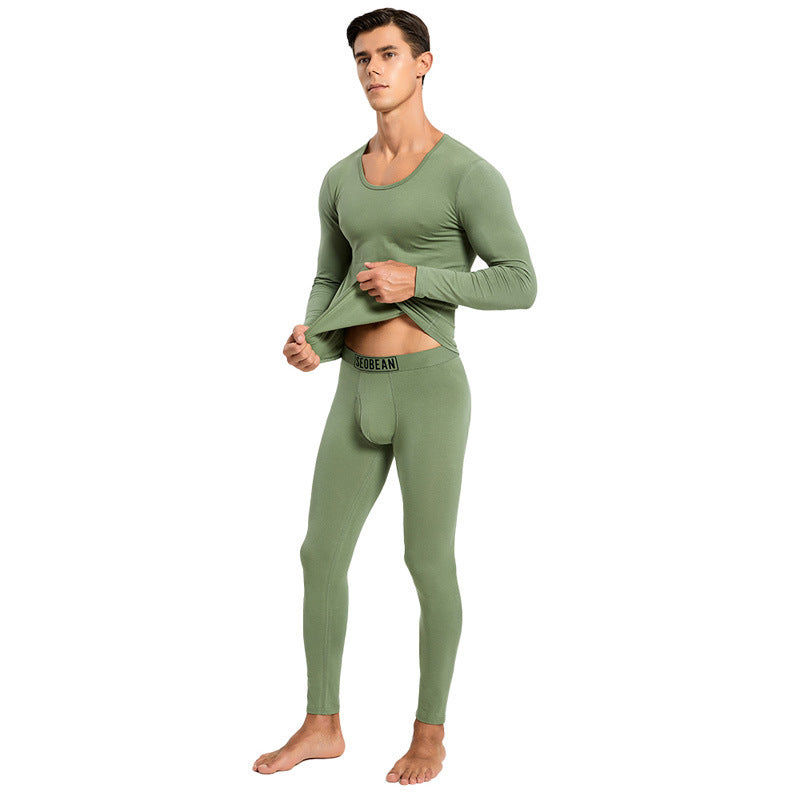 Sous-vêtements thermiques Cotton tricoté Stretchy Vêtements et pantalons d'automne très ajustés