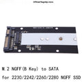 Carte d'adaptateur SSD pour disque dur à l'état solide MSATAm2 N