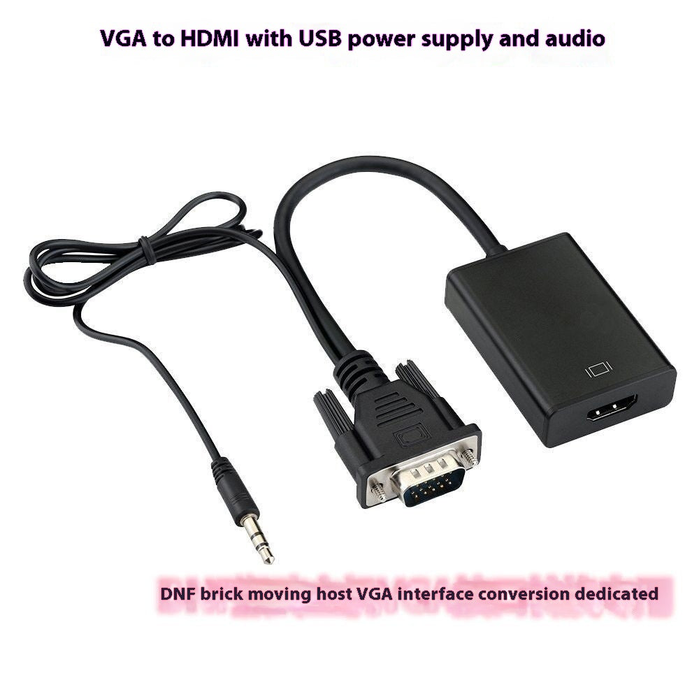 Moniteur de connexion de câble audio pour ordinateur portable noir