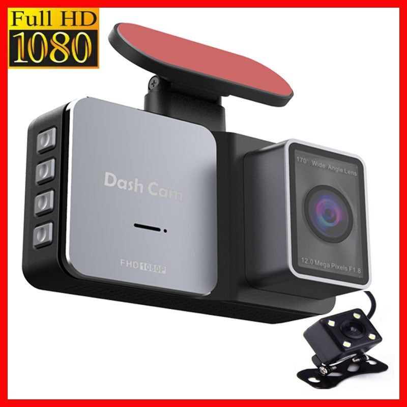 Driving Recorder HD Night Vision Vidéo 3 pouces DVR double-lent