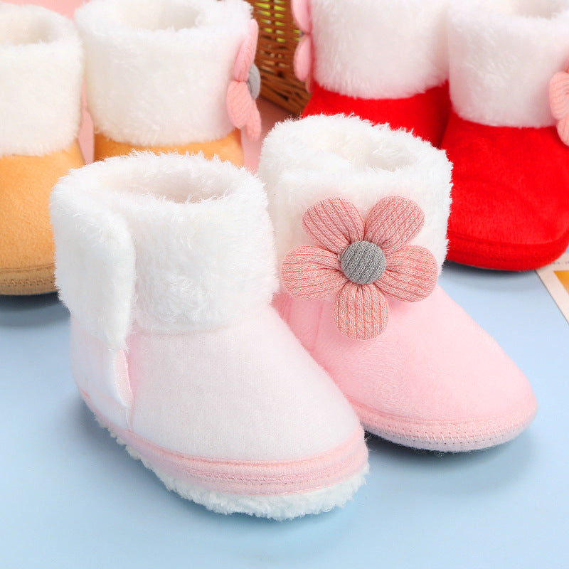 Chaussure de bébé princesse mignon Soft Bottom Hiver