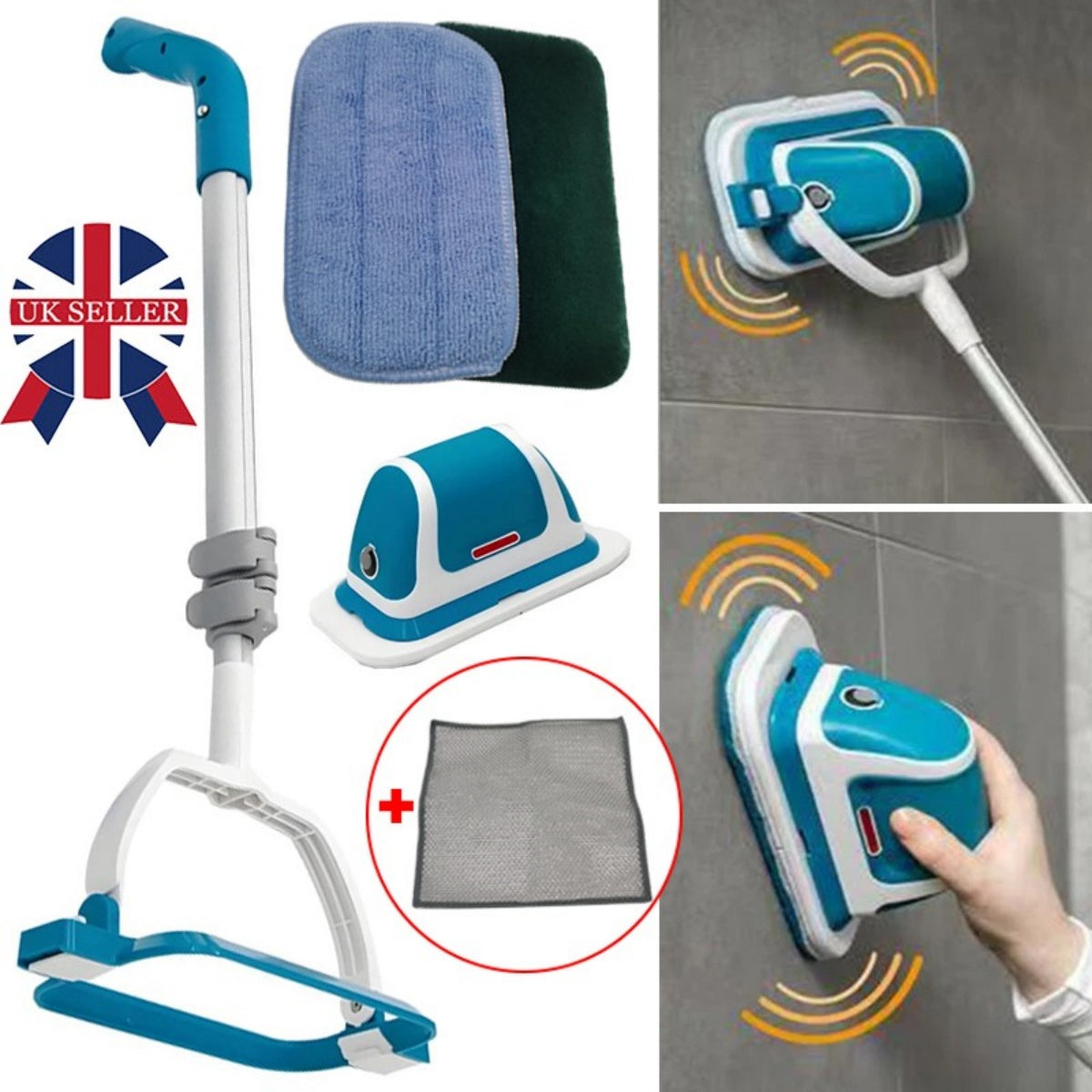 UK Multi Scrubber Cordless Scrubber With Vibration Power Home-use Clean Tool