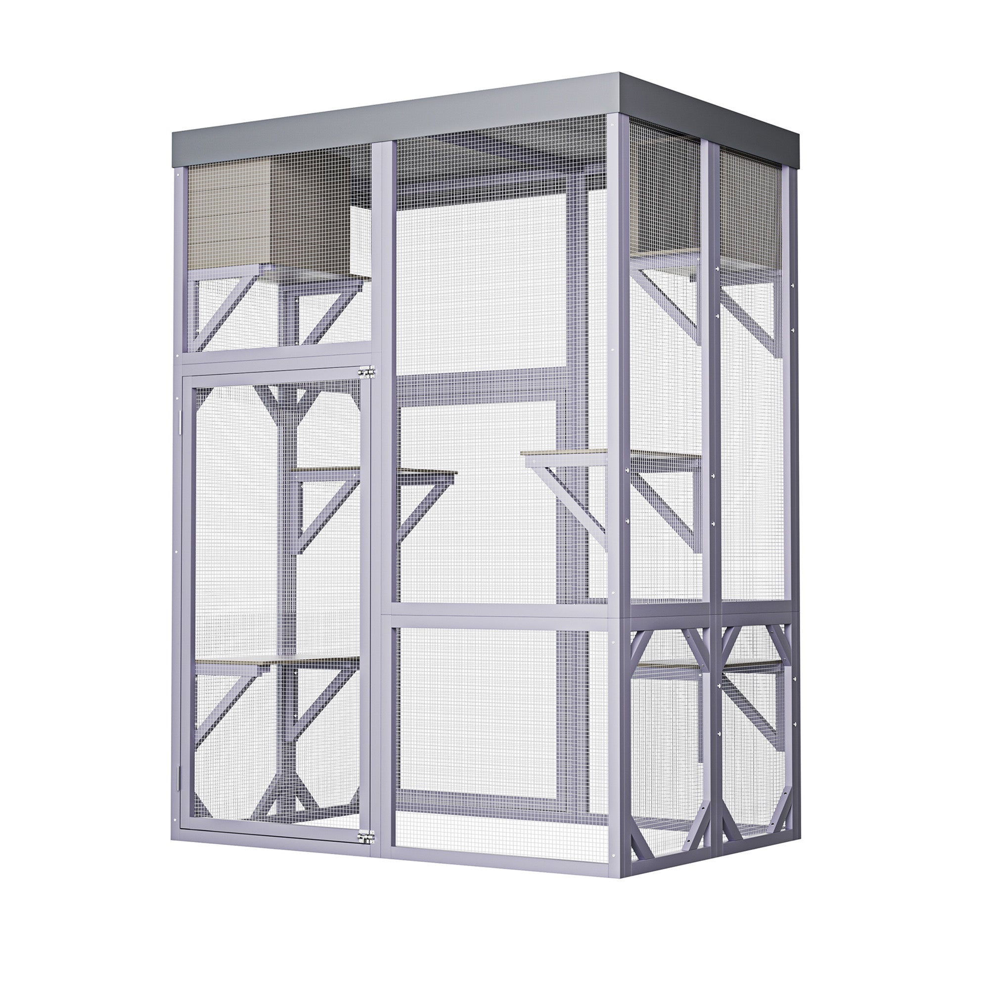 Catio extérieur en bois Boîtier multifonctionnel pour chats