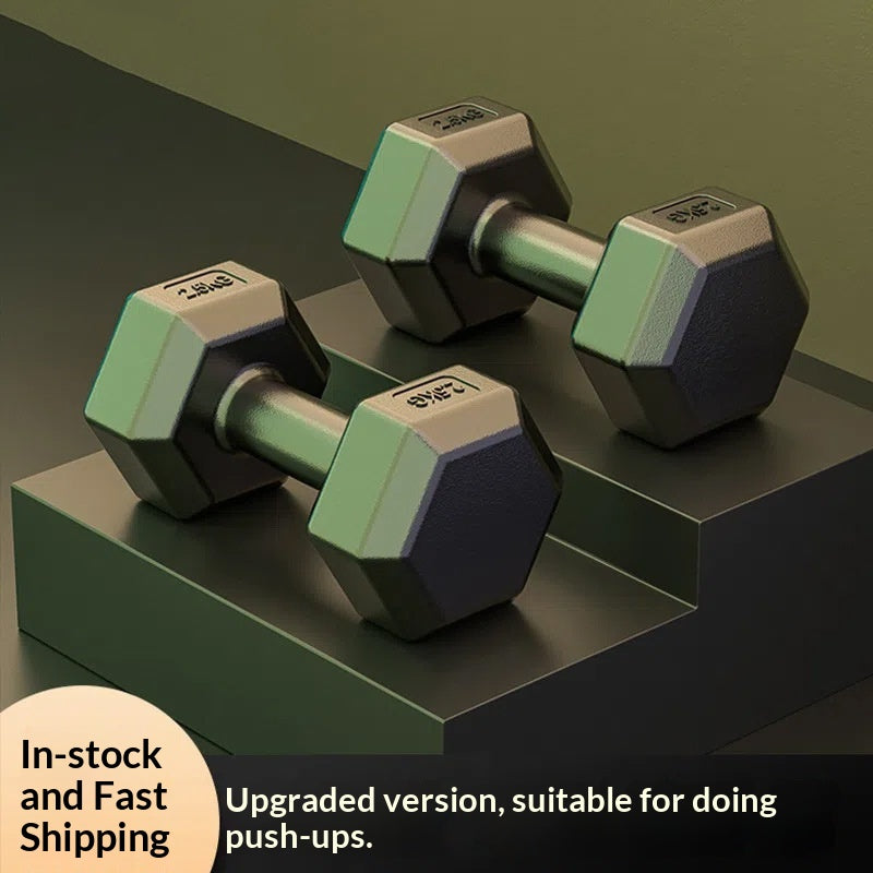 Accueil Fitness Équipement d'exercices Fixed Rubber-Coated Small Dumbbells