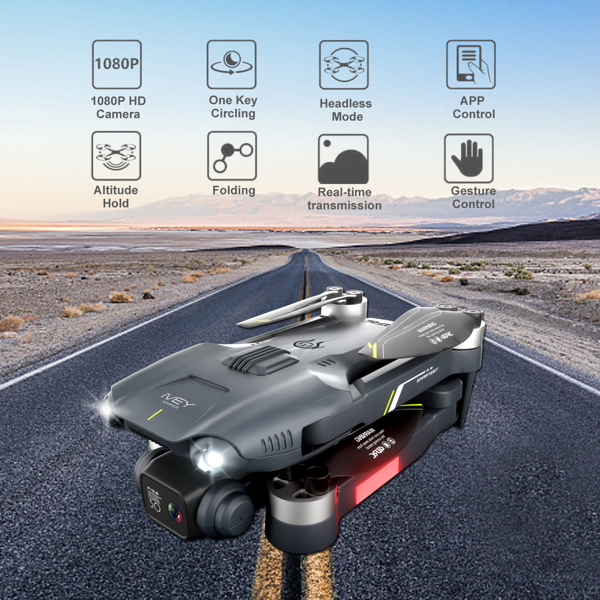 2 Batterie V28 RC Drone 6K HD Dual Camera WiFi FPV pliable Quadcopter Camera Drone