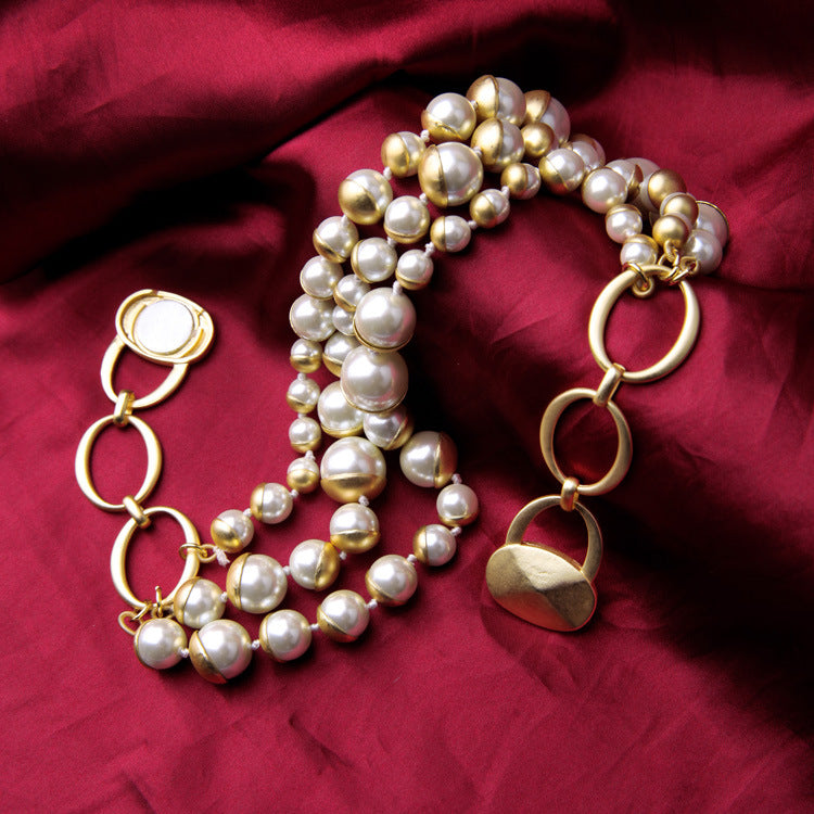 Collier de perles vintage pour dames