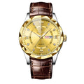 Véritable montre Quartz d'étudiant homme en cuir imperméable à l'eau