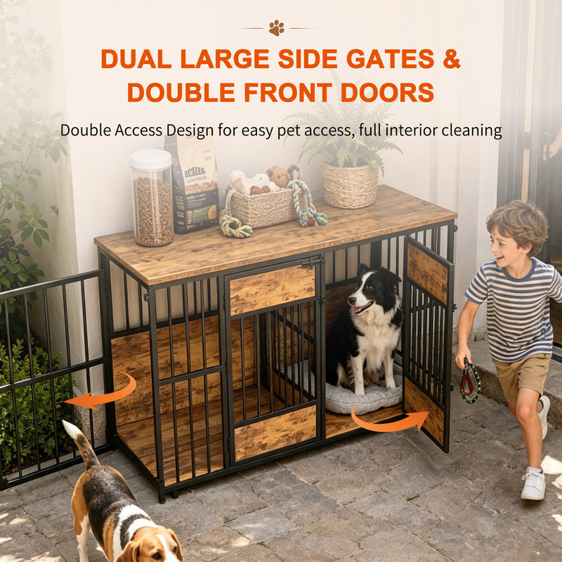 Meubles de caisse de chien en bois