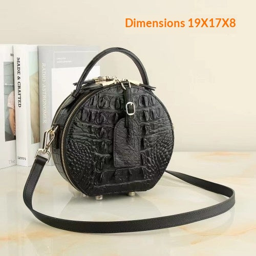 Sac à épaule en cuir véritable Casual Femmes