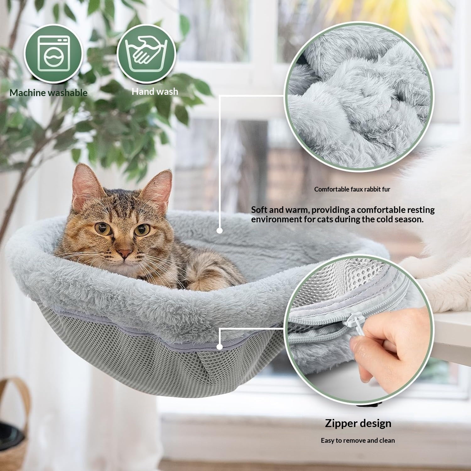 Le lit de chat de bureau peut servir de substitut pour un bureau de chat