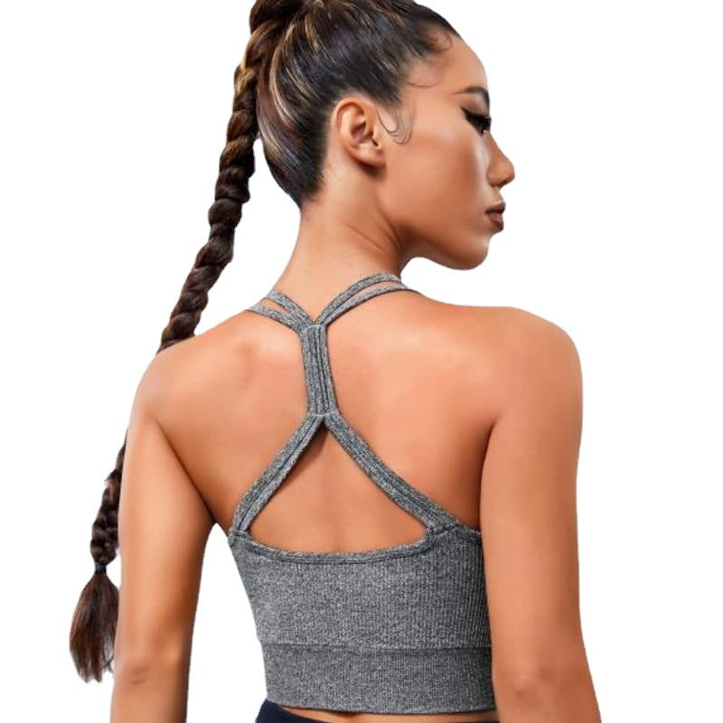 Sous-vêtements de sport Soutien-gorge de yoga élastique haute